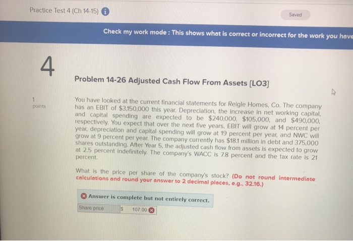  Practice Test 4 (Ch 14-15) Saved Check my work mode :