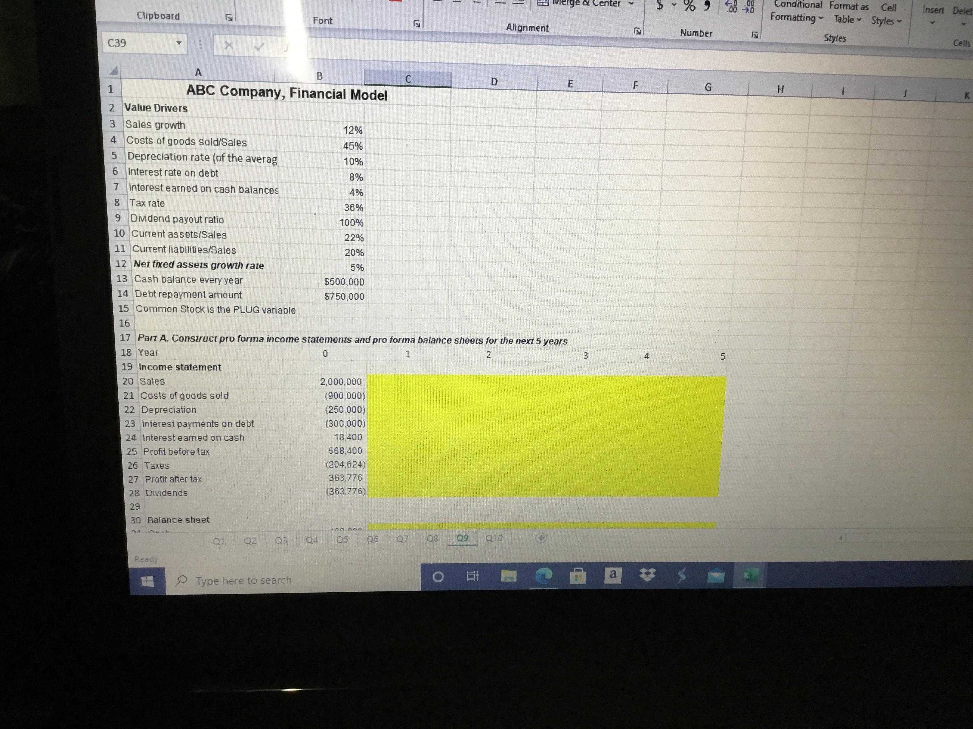 show excel work please 1 I 1 - vierge e Center %