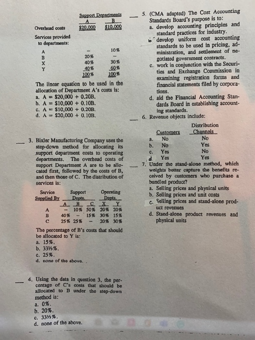 is provided for computations after the quantitative questions. 1. The most accurate