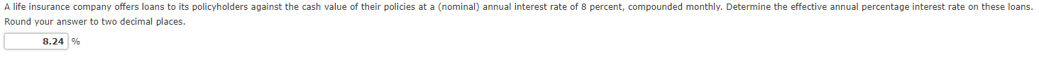 **compounded monthly** PLEASE SHOW WORK IN EXCEL A life insurance company offers