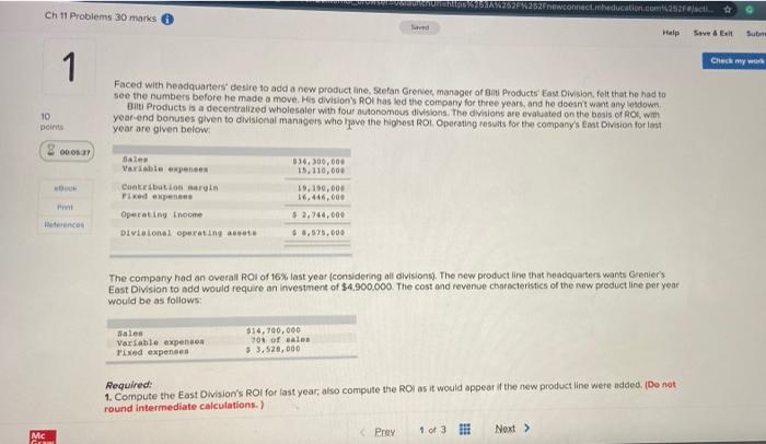 new product line, Stefan Grenier manager of Products East Division, felt that