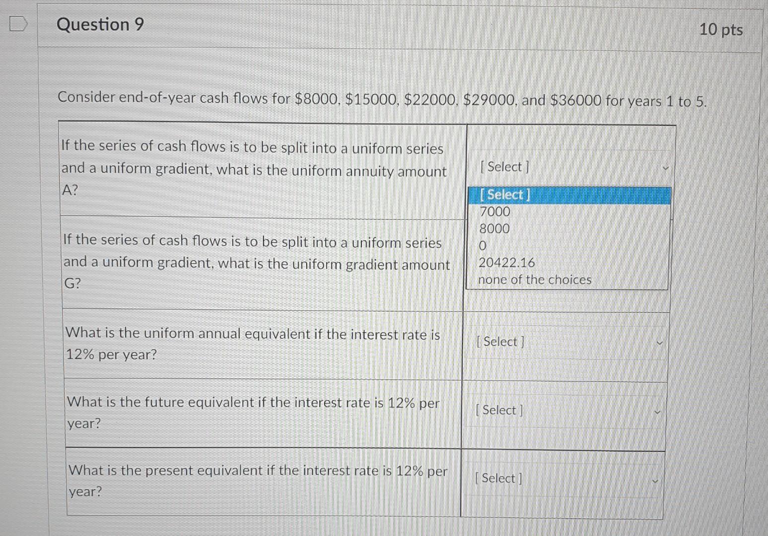  9. Please choose the correct answer and give the full clear