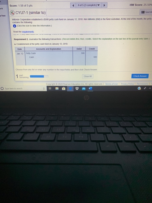 More Info a. Cash: $352 b. Petty cash tickets, as follows No.