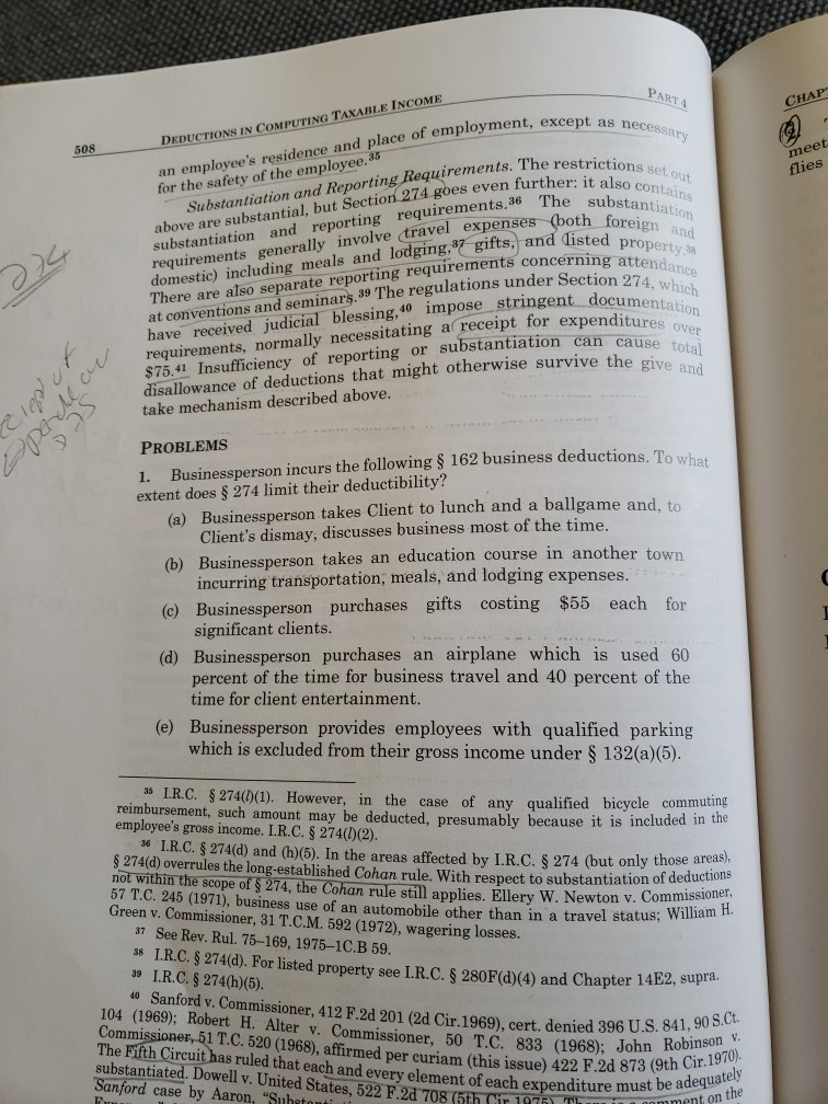 Please answer the following questions PARTA CHAP int, except as necessar 508