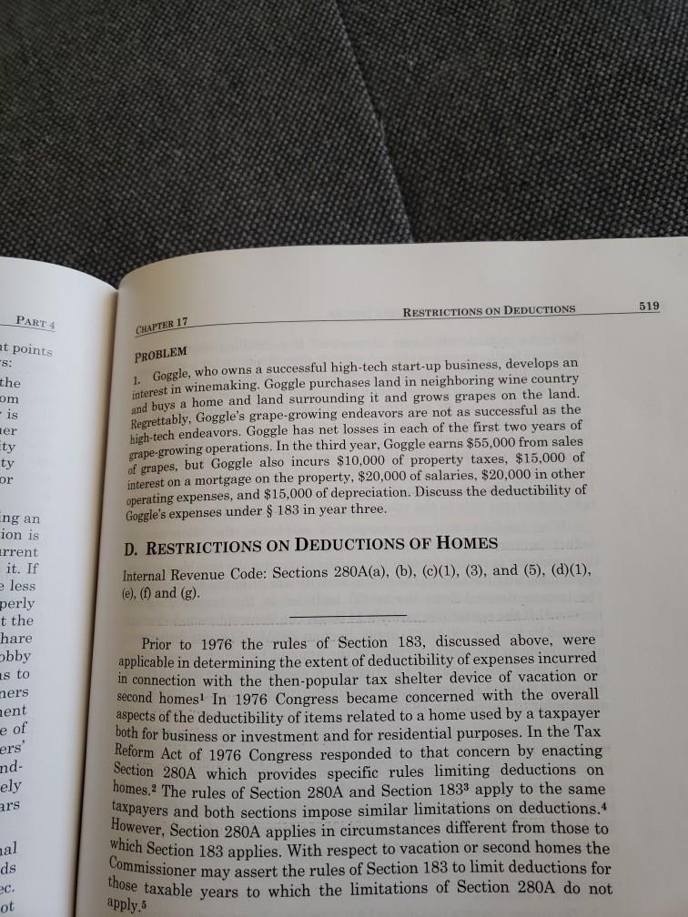 he restrictions set out meet flies it also contains DEDUCTIONS IN COMPUTING