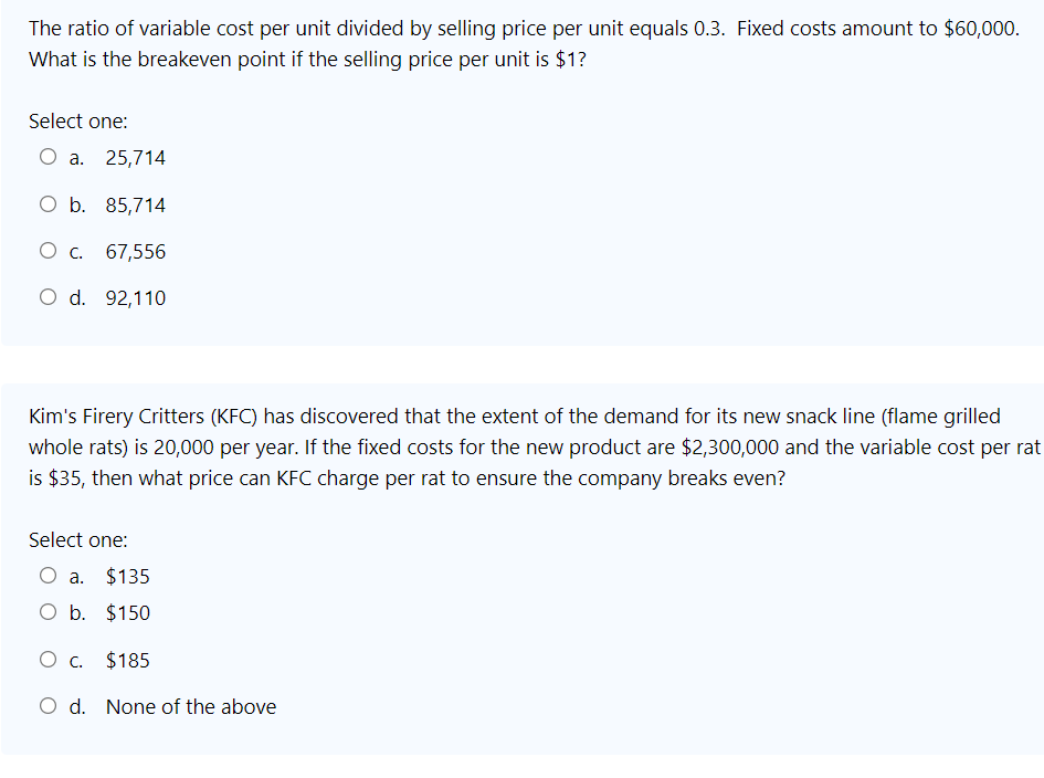 following data from ACME Engineering applies to the following five questions (Q