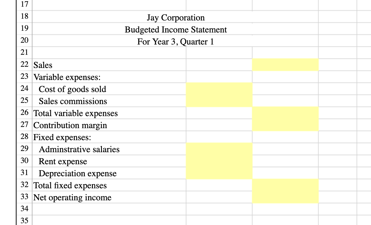 the proper numbers using the information in the cells above. I need