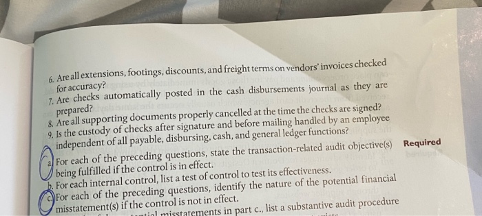 are typically found in questionnaires used by auditors to obtain an understanding