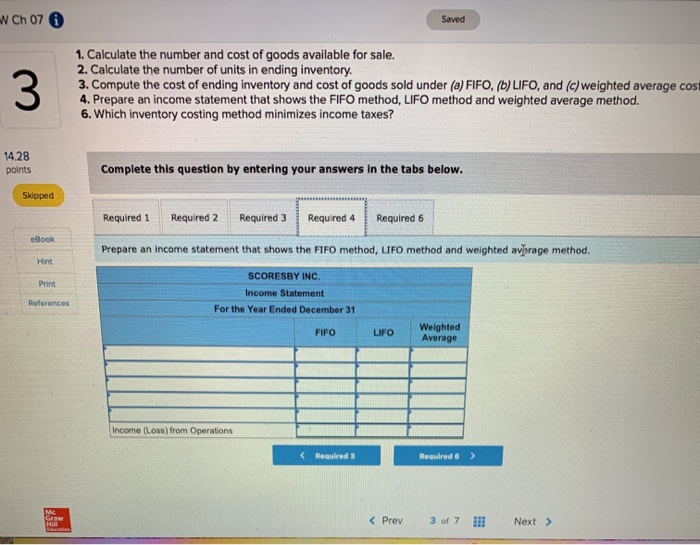 uses a periodic inventory system. Assume its accounting records provided the following