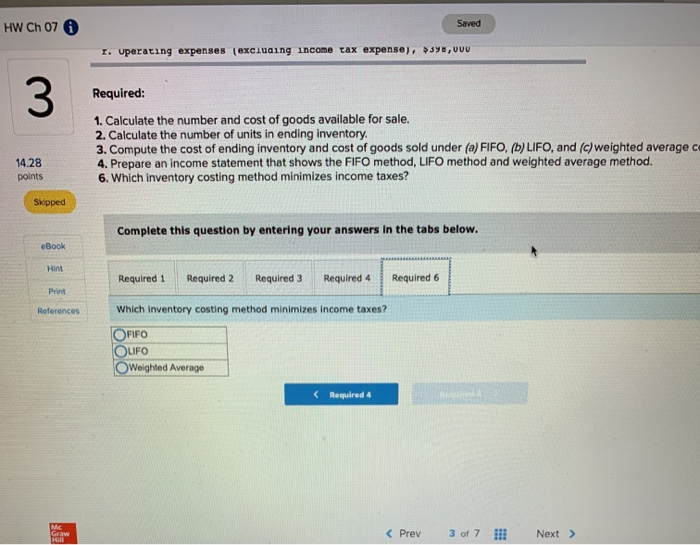 information at the end of the annual accounting period, December 31. Units