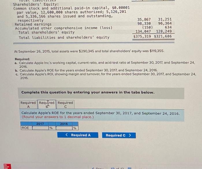 taken from the September 30, 2017, and September 24, 2016, comparative financial