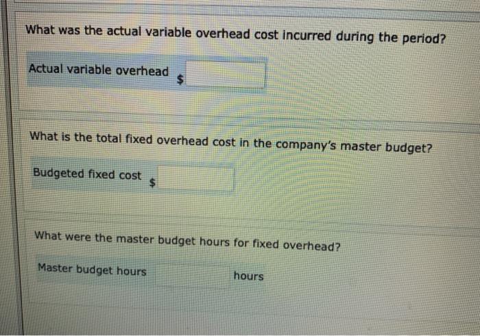 and are asked to provide the plant manager with information for a