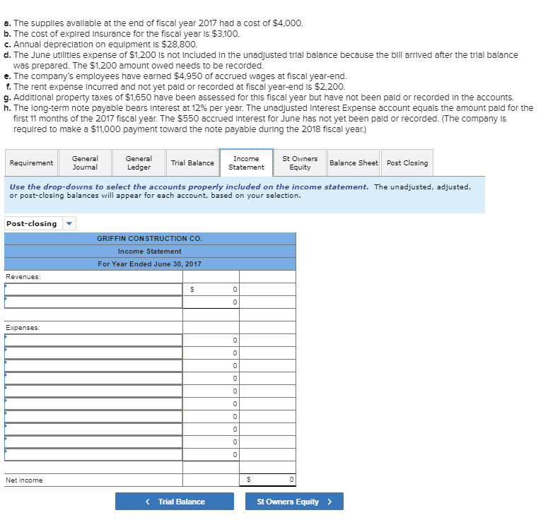 tab. The June 30, 2016, credit balance of the owner's capital account