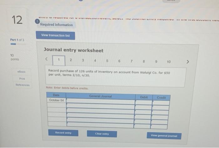 {The following information applies to the questions displayed below) At the beginning