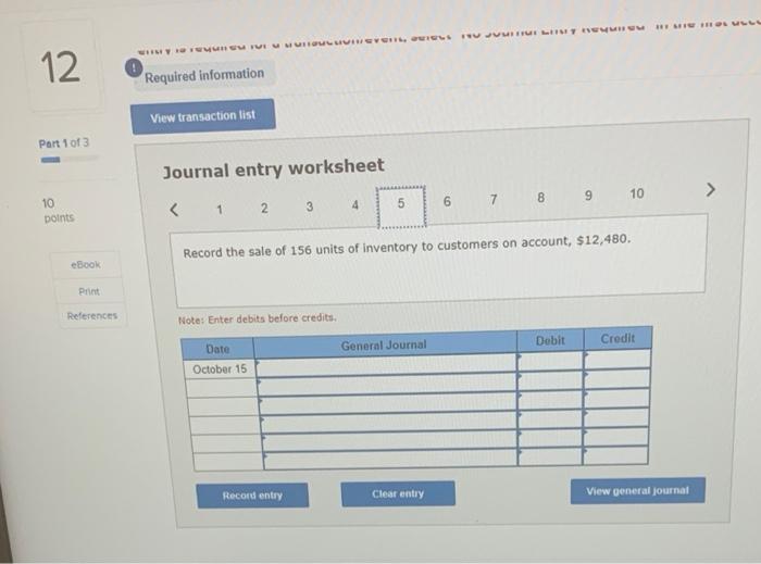 co. for $58 per unit, terw 2/10, 1/30 October 3 Pay Cash