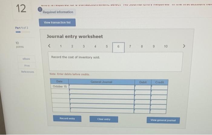 for freight charges related to the October 4 purchase, 1696 October Return