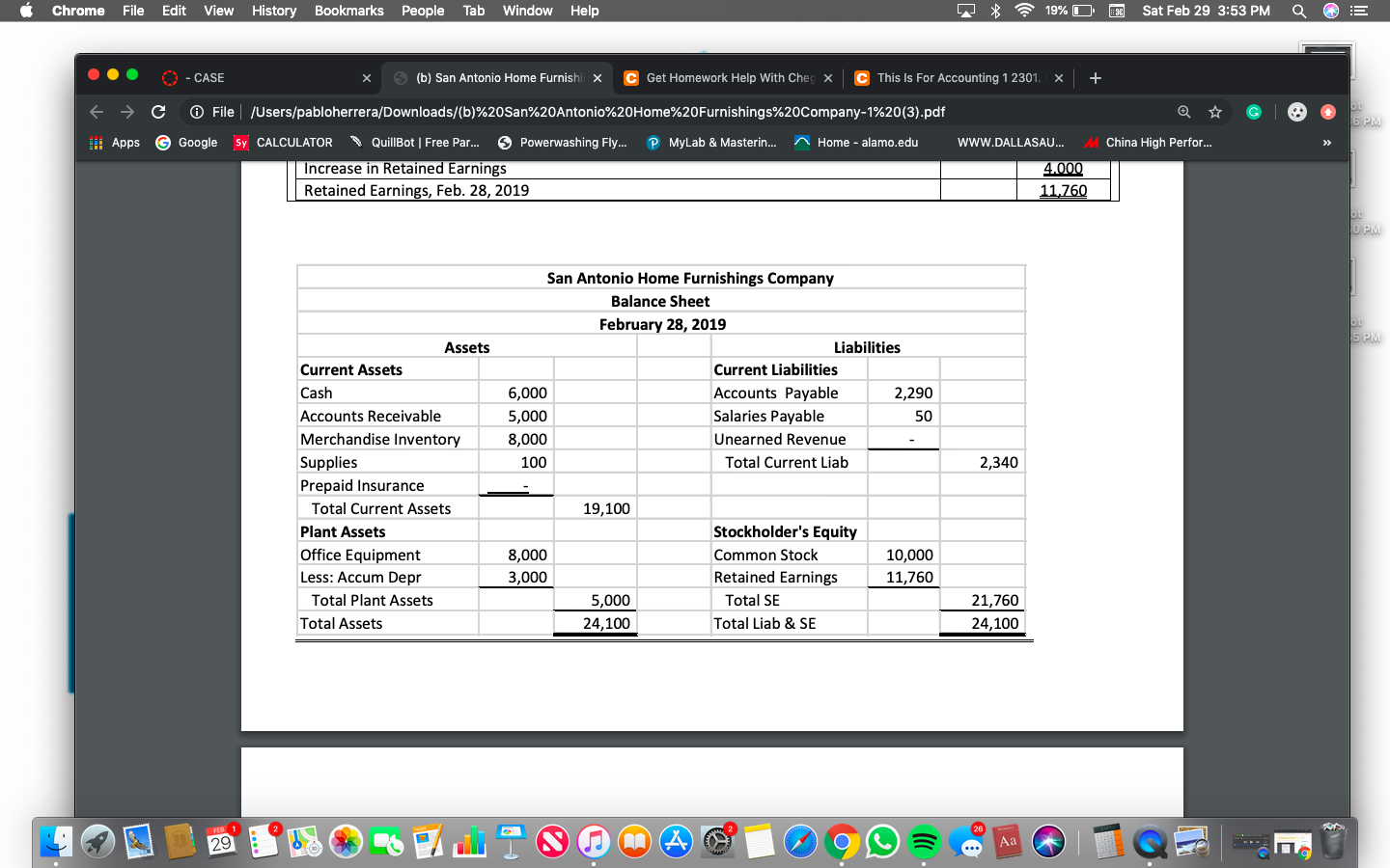 D F Sat Feb 29 3:52 PM Q E - CASE x