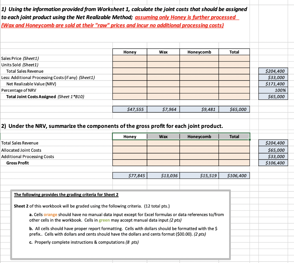 PLEASE COMPLETE ALL HIGHLIGHTED SECTIONS AND FOLLOW INSTRUCTIONS. SHEET ONE: 1) Using