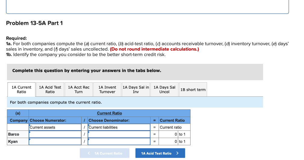 information applies to the questions displayed below.) Summary information from the financial