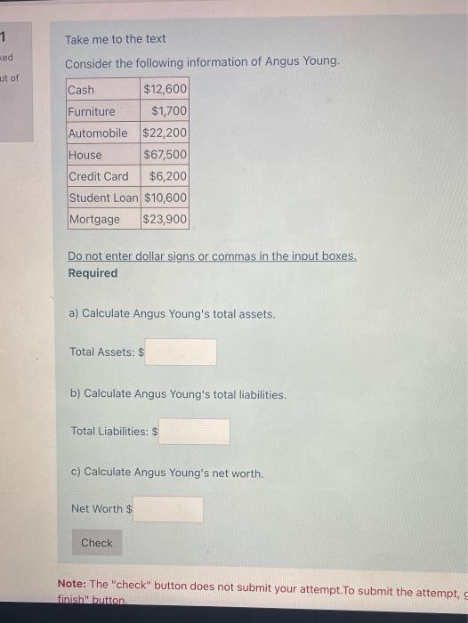 Please help me with this question 1 Take me to the text