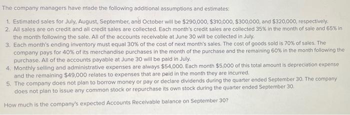 is shown below; Durnev Corporation Balance Sheet June 30 Assets Cash $