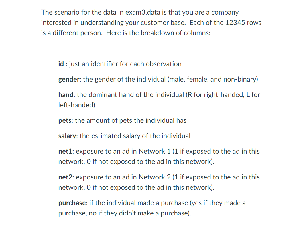 had multiple predictors has a summary that is partially provided below: Deviance