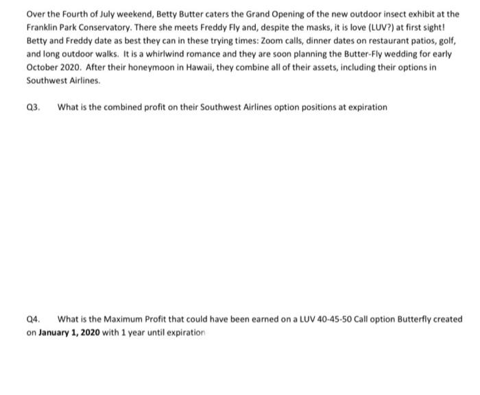 thank you! Use the following information to complete question 1-4. The 6