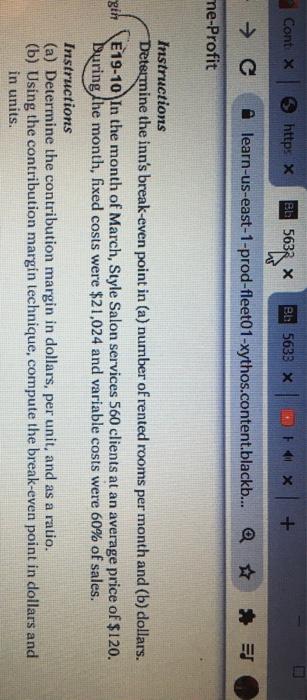 hello,I am working through a question around identifying the contribution margin and