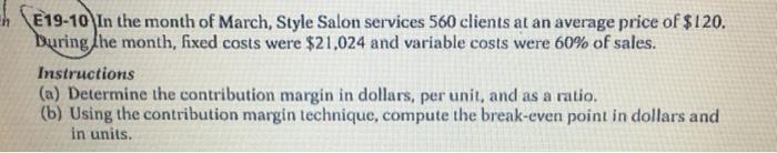 break even point and I am stuck. would you help me by