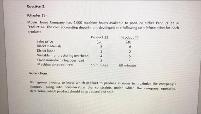 sportswear. Sleek sells for $30 and has variable costs of $18; Smooth