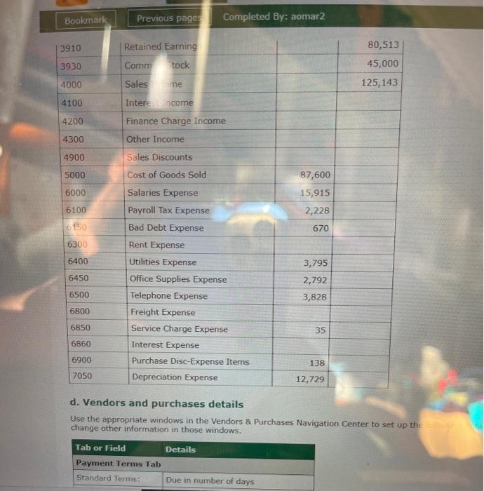 of the accounts create that account because it appears in the chart