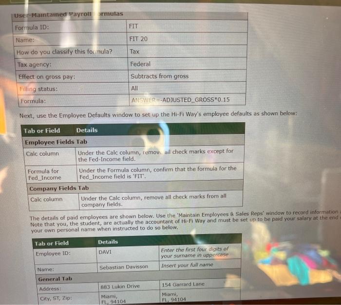 the chart of accounts for Hi-Fi Way, Roderigo asks you to select