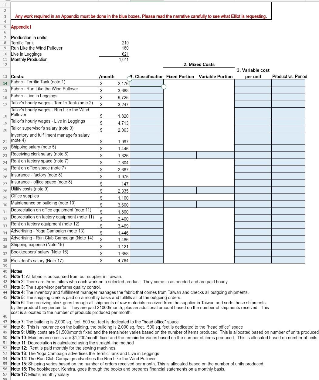 Classification option are fixed,mixed and Variable. 2 3 Any work required