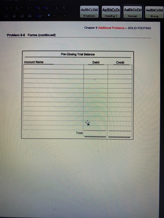 and use them to complete this problem. Requirement 1 Observe that for