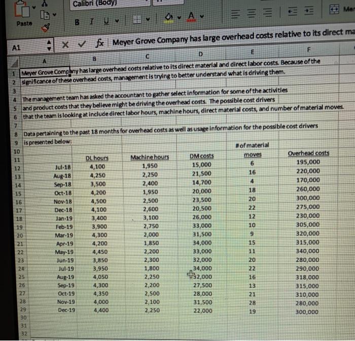  Please help me. I Dont know what formulas to use. Calibri