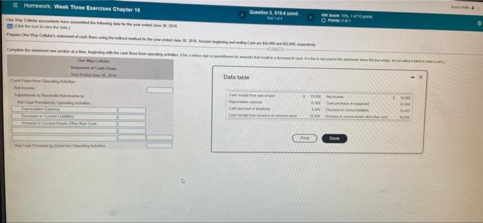  Homework Week Three Exercises Chapter 16 Question 2.3166 w ko ON