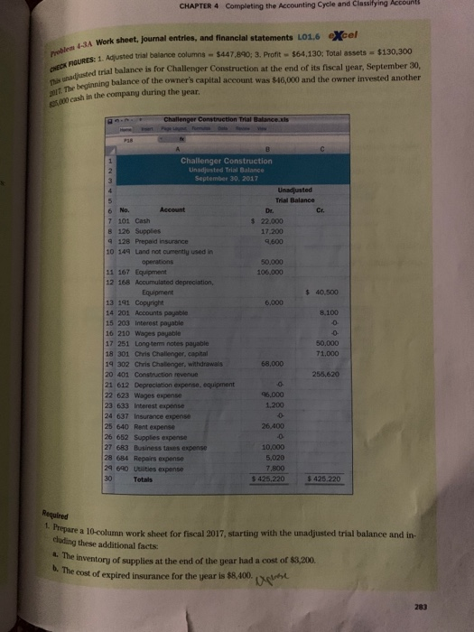  CHAPTER 4 Completing the Accounting Cycle and Classiying Account Problem 4-34