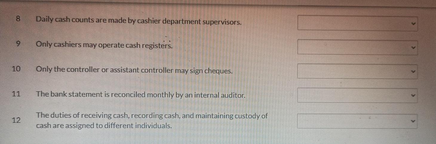 the table shown below: Activity 1 All cash is deposited intact, in