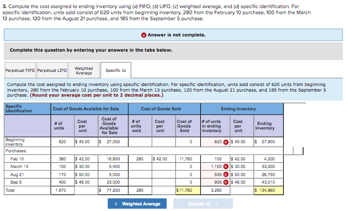 21 purchase, and 185 from the September 5 purchase. Montoure Company uses