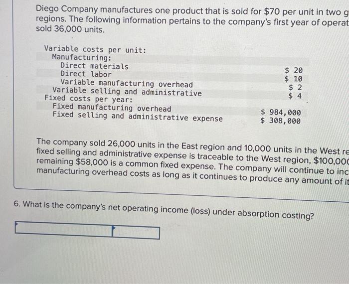 Variable costs per unit: Manufacturing: Direct materials Direct labor Variable manufacturing overhead