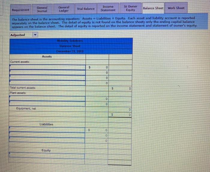Review the unadjuste balance in Accumulated depreciation, and prepare the necessary adjusting