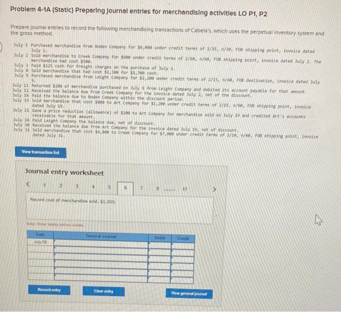 to Creek Company for $90e under credit terns of 3/10, 1/60, Po