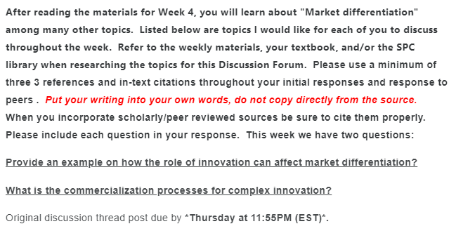  After reading the materials for Week 4, you will learn about