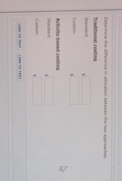 two types of handbags: standard and custom. The controller has decided to