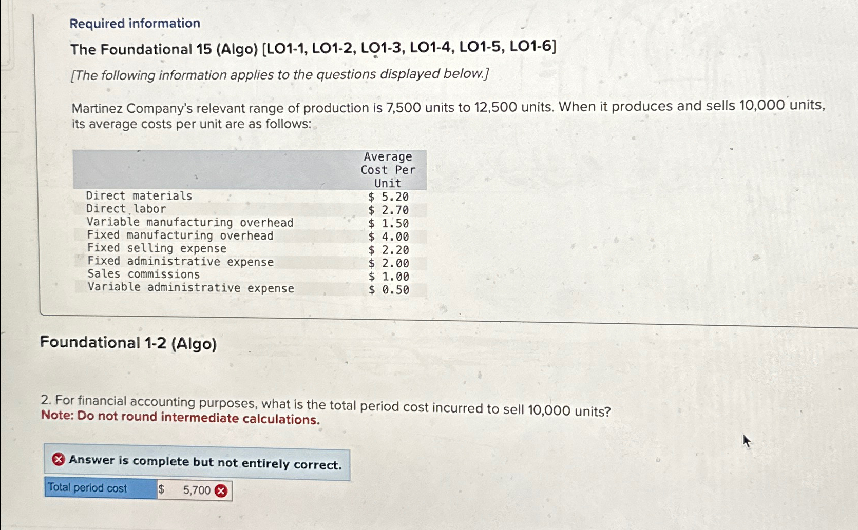  Required information The Foundational 15(Algo)[LO1-1, LO1-2, LO1-3, LO1-4, LO1-5, LO1-6] [The