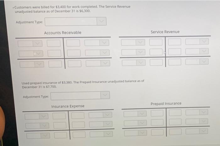 the t-accounts for each situation and label each transaction as Deferrals/Prepaid or