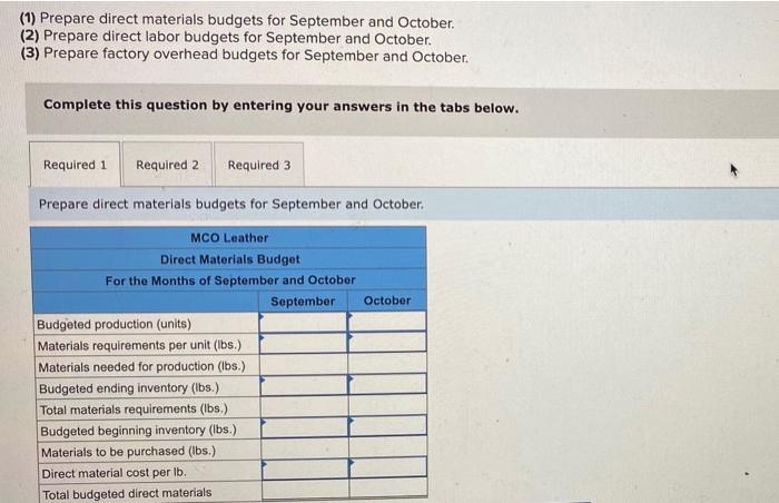 P1 MCO Leather manufactures leather purses. Each purse requires 2 pounds of