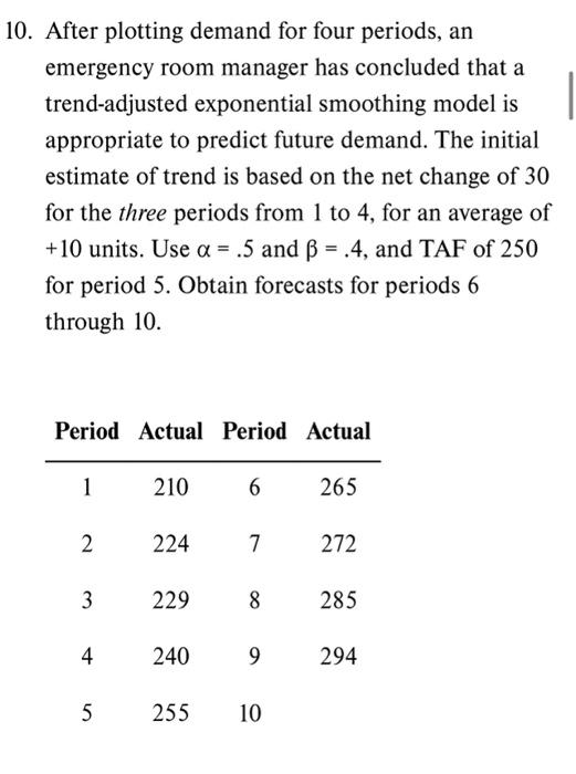  Do the naive method and linear trend equation for MAD, please