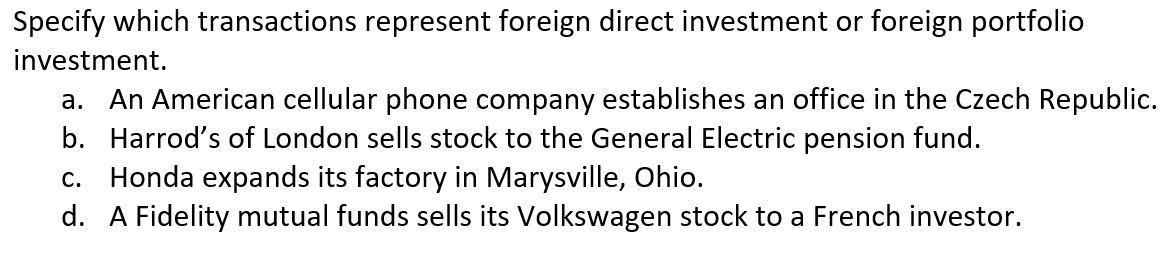 Please answer ASAP. I will upvote. Thank you! Specify which transactions represent