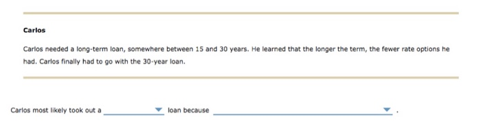  Carlos- (Fixed rate or Variable Rate) (the long term probably assured